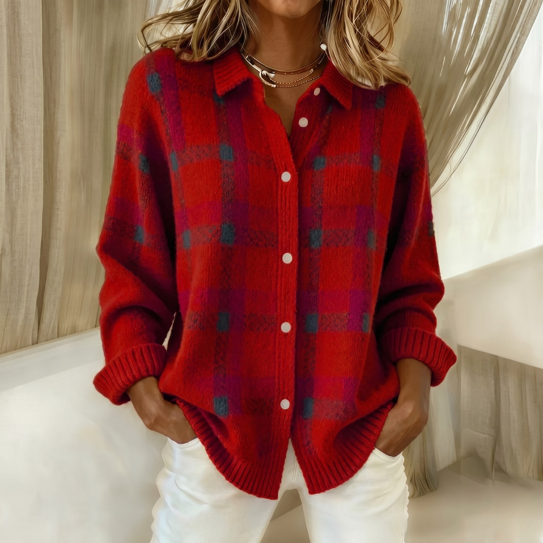 BEAUMONT NICE | GILET TRICOTÉ À COL POUR FEMMES