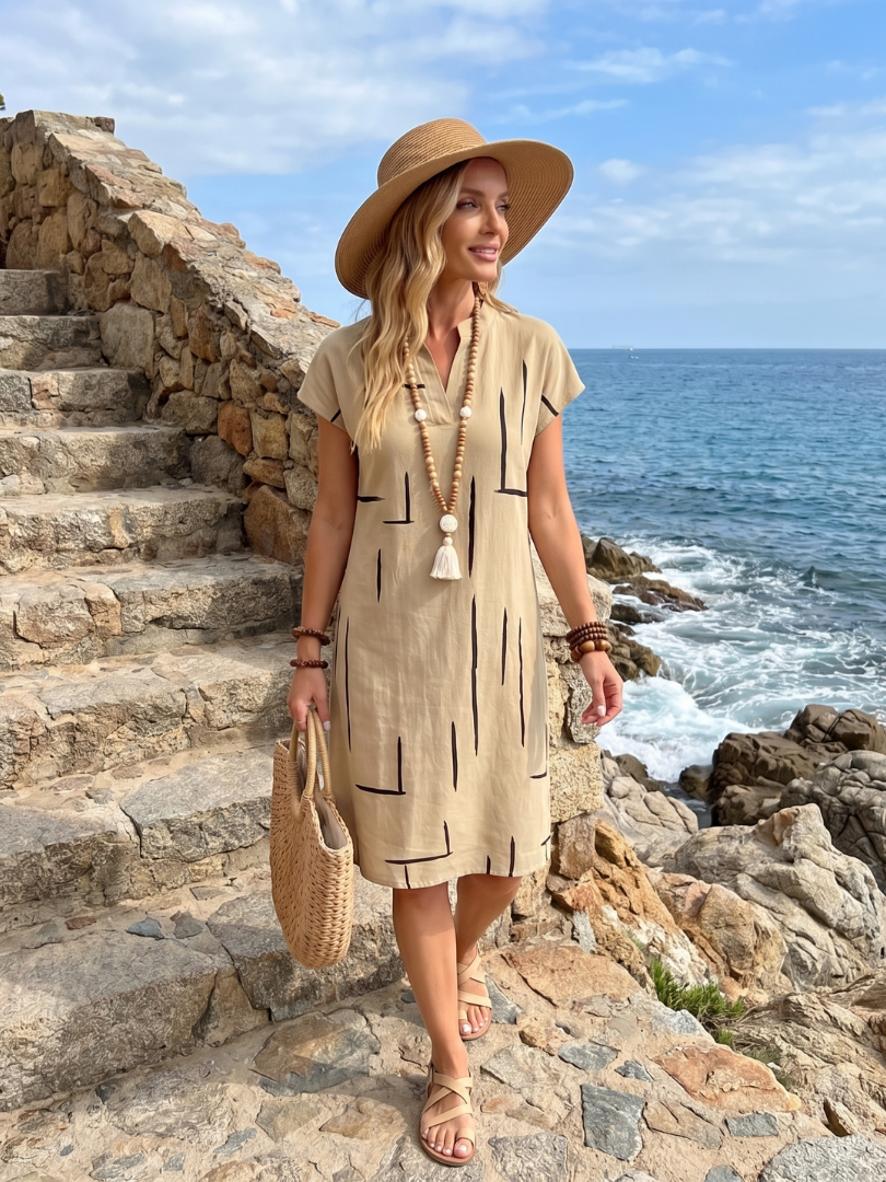 BEAUMONT NICE | ROBE DE JOUR IMPRIMÉE POUR FEMMES