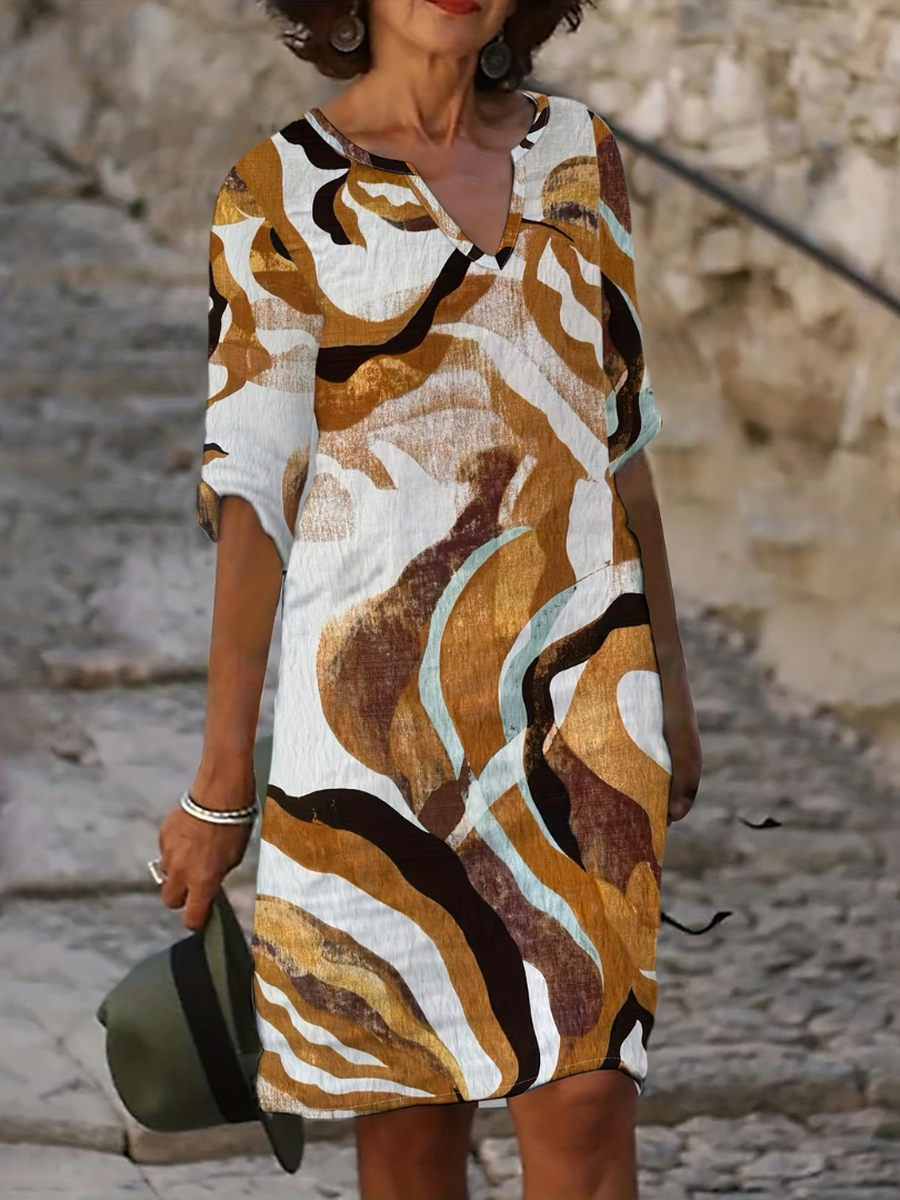 BEAUMONT NICE | ROBE D'ÉTÉ IMPRIMÉE POUR FEMMES