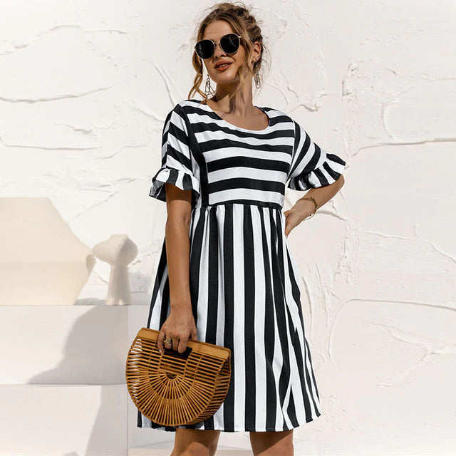BEAUMONT NICE | ROBE DE PLAGE RAYÉE POUR FEMMES