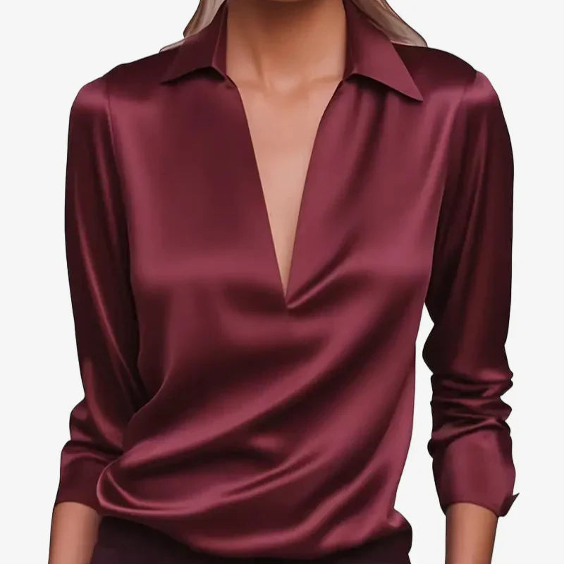 BEAUMONT NICE | BLOUSE SATINÉE ÉLÉGANTE POUR FEMMES