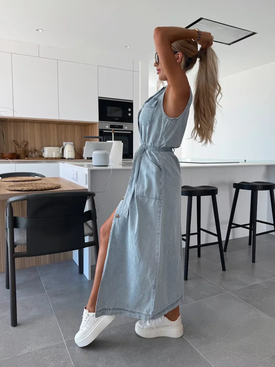 BEAUMONT NICE | ROBE EN JEAN MODERNE POUR FEMME