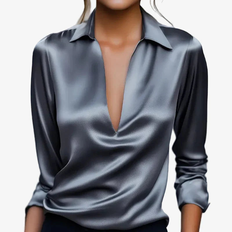 BEAUMONT NICE | BLOUSE SATINÉE ÉLÉGANTE POUR FEMMES