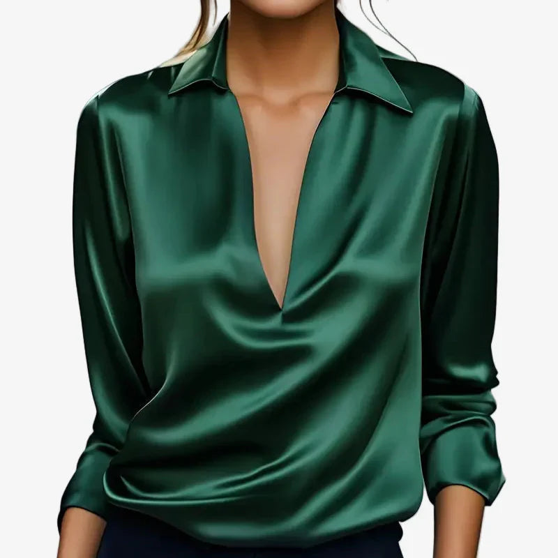 BEAUMONT NICE | BLOUSE SATINÉE ÉLÉGANTE POUR FEMMES