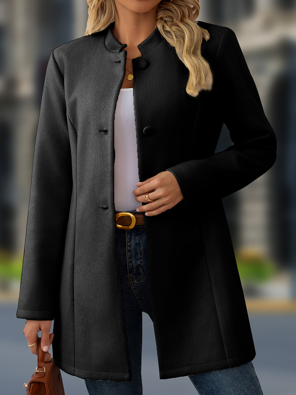 BEAUMONT NICE | MANTEAU MI-LONG À COL MONTANT POUR FEMMES