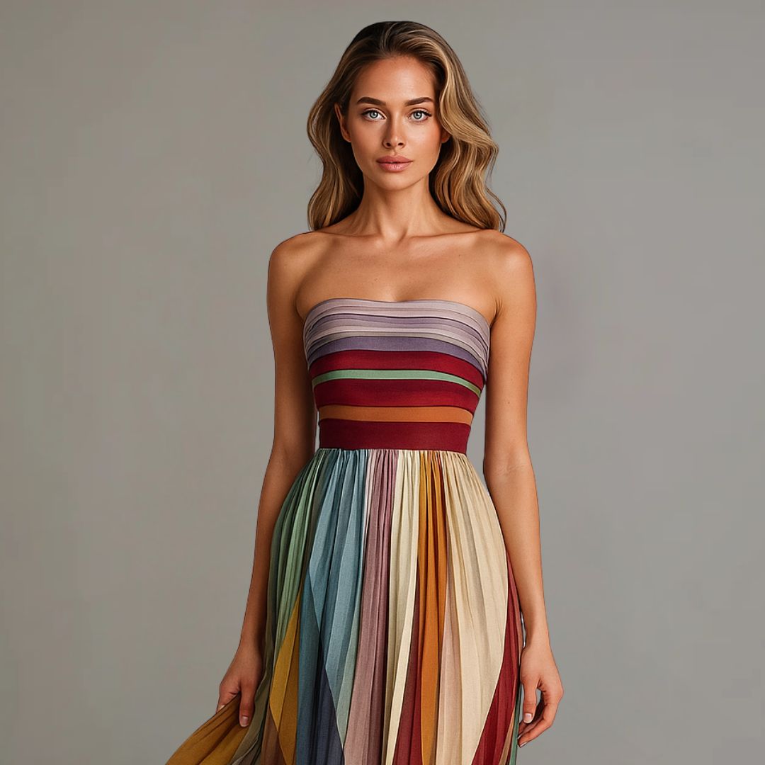 BEAUMONT NICE | ROBE MAXI SANS BRETELLES POUR FEMMES