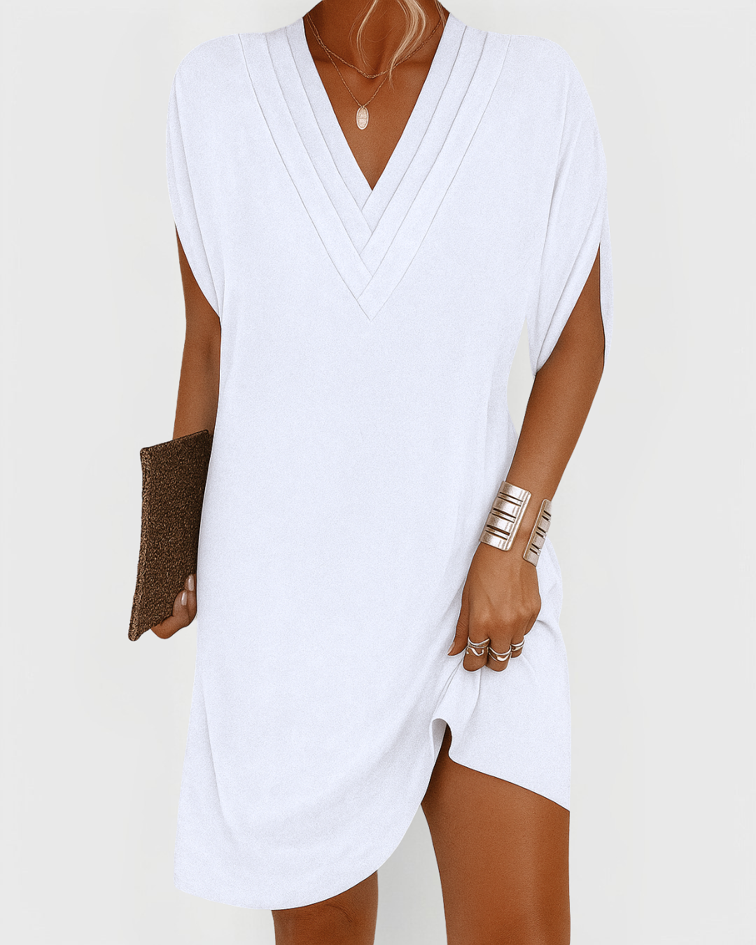BEAUMONT NICE | ROBE V-COU CHIC POUR FEMMES