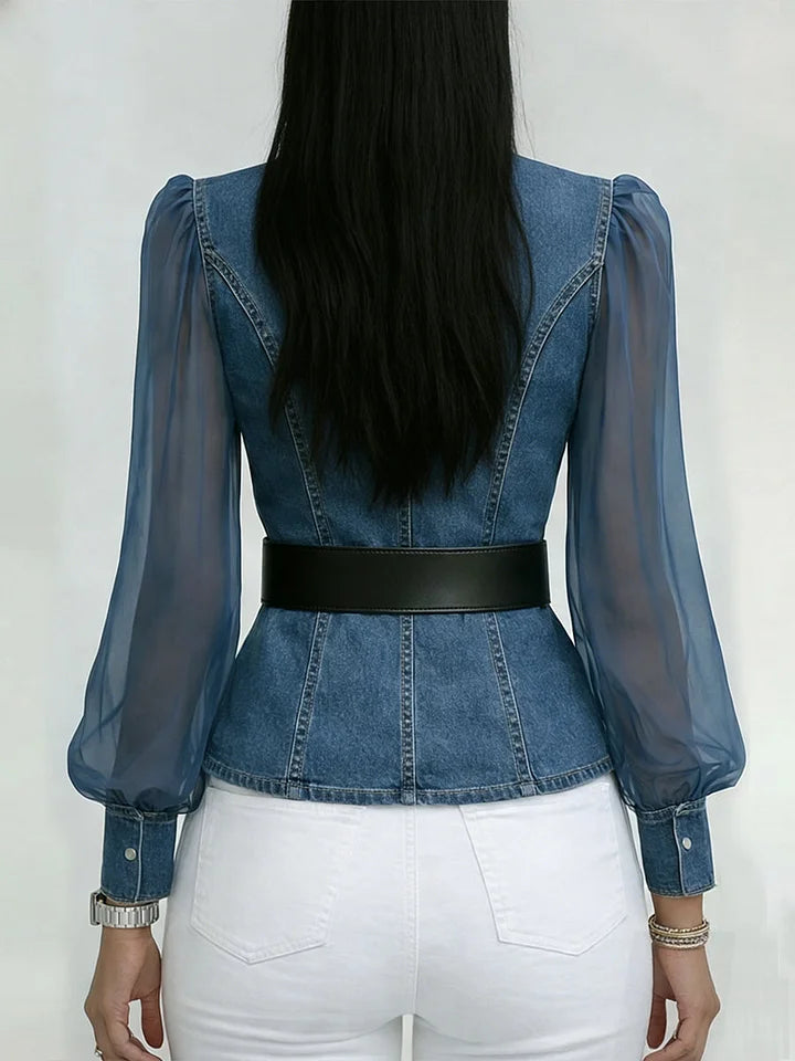 BEAUMONT NICE | BLOUSE EN JEAN POUR FEMME