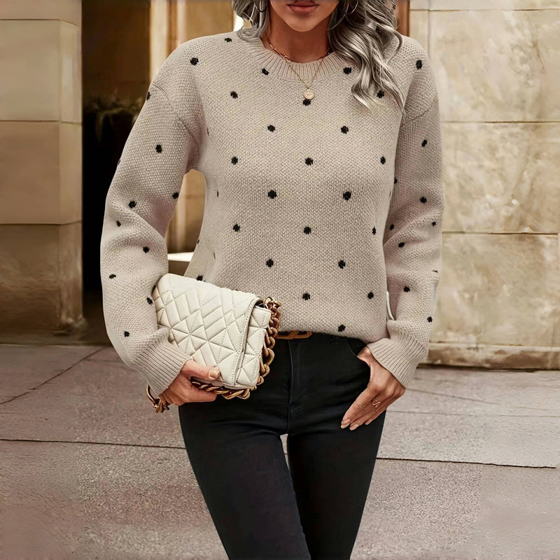 BEAUMONT NICE | PULL EN MAILLE À POIS POUR FEMME