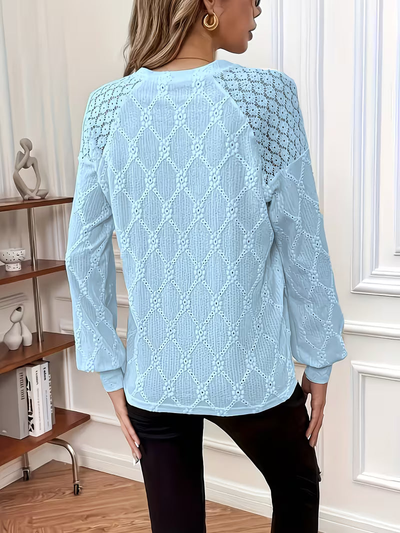 BEAUMONT NICE | BLOUSE TISSÉE COL ROND POUR FEMMES
