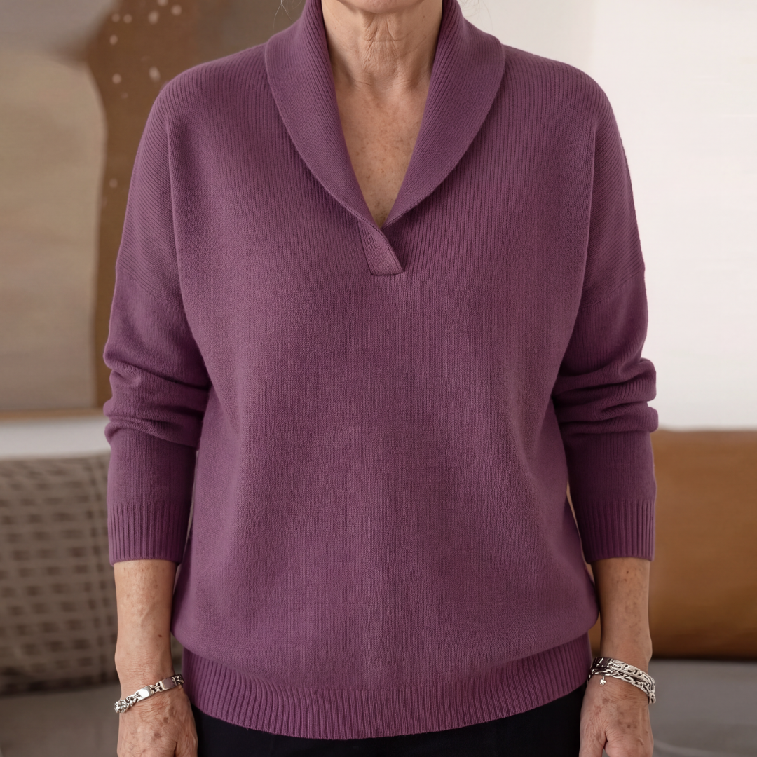 BEAUMONT NICE | PULL AMPLE À COL EN V POUR FEMMES