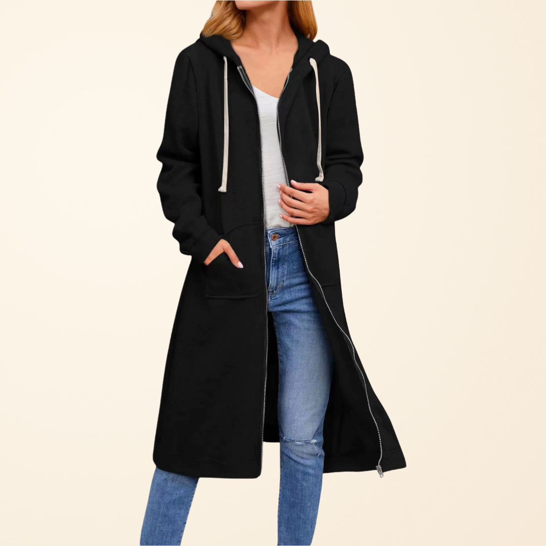 BEAUMONT NICE | GILET LONGUE EN ZIP DÉTENDUE POUR FEMMES