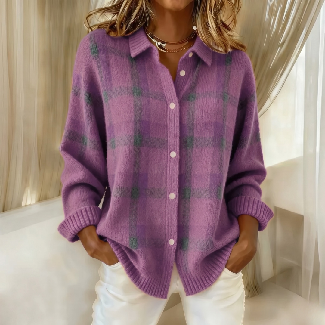 BEAUMONT NICE | GILET TRICOTÉ À COL POUR FEMMES