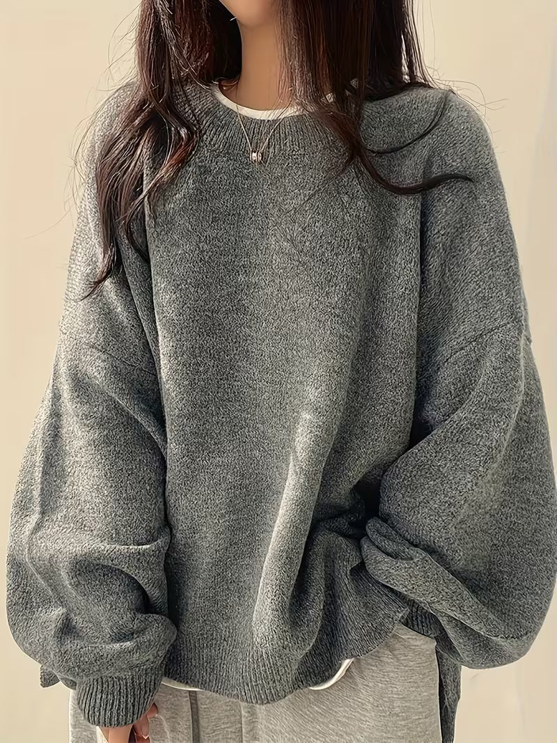 BEAUMONT NICE | PULL CLASSIQUE ÉPAULES TOMBANTES POUR FEMMES