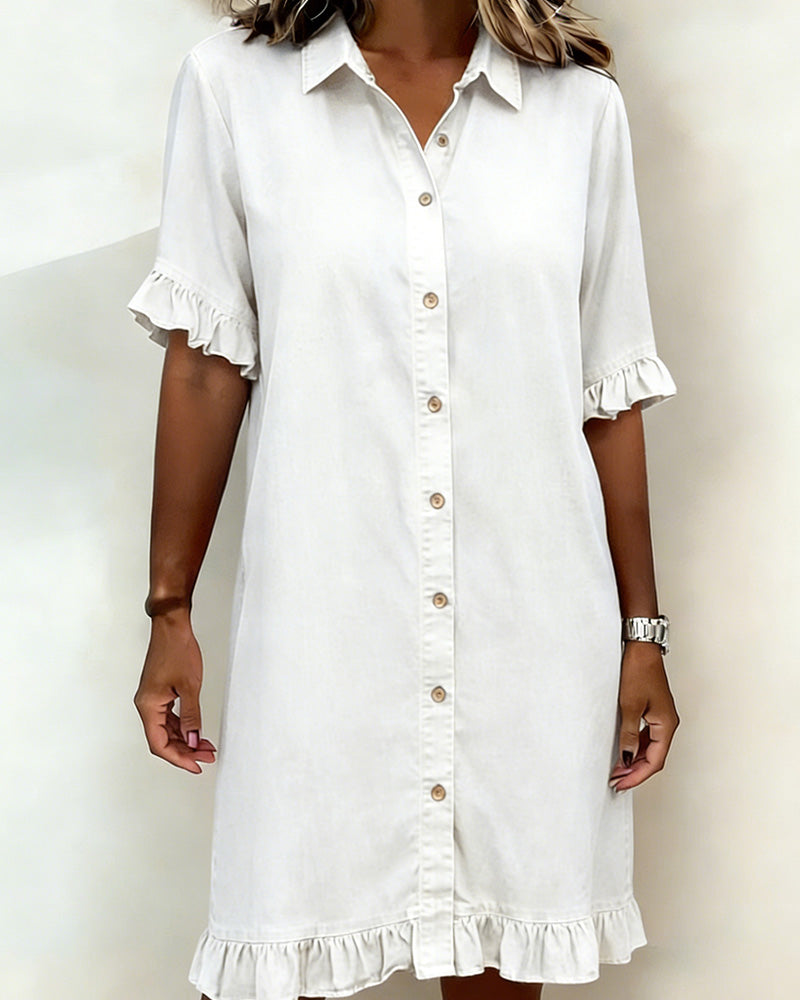 BEAUMONT NICE | ROBE EN DENIM À BOUTONS POUR FEMMES