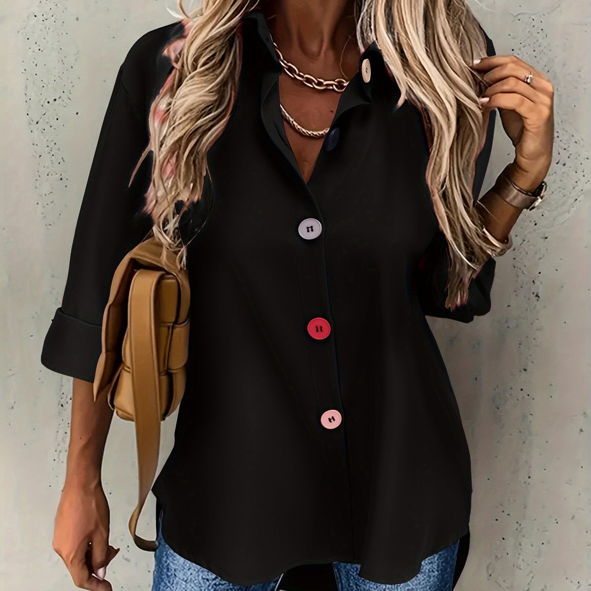 BEAUMONT NICE | CHIC BLOUSE À BOUTONS POUR FEMMES