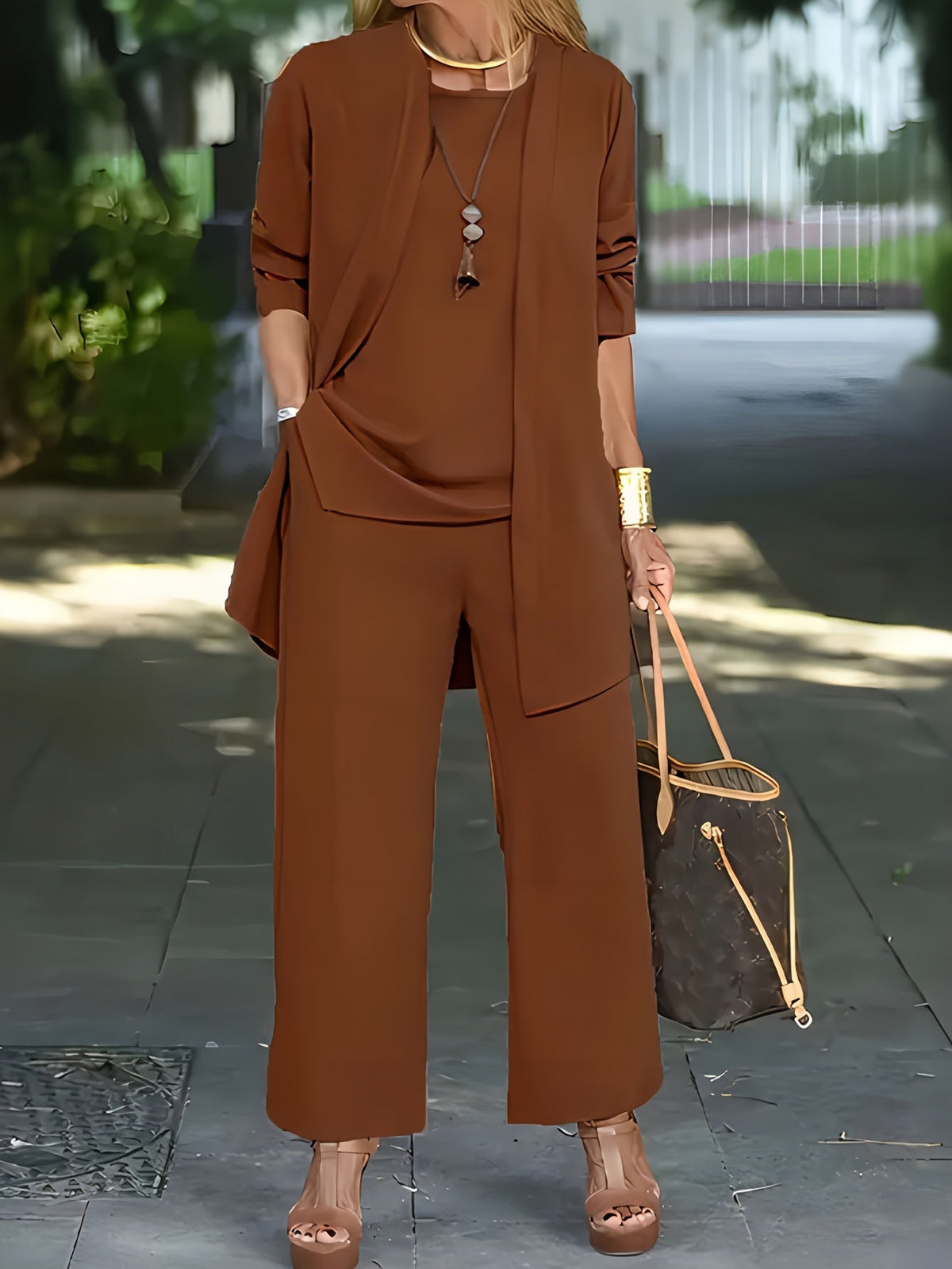 BEAUMONT NICE | ENSEMBLE PANTALON EN TROIS PIÈCES POUR FEMMES