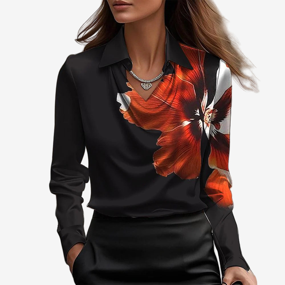 BEAUMONT NICE | BLOUSE DRAPÉE COL COWL POUR FEMMES
