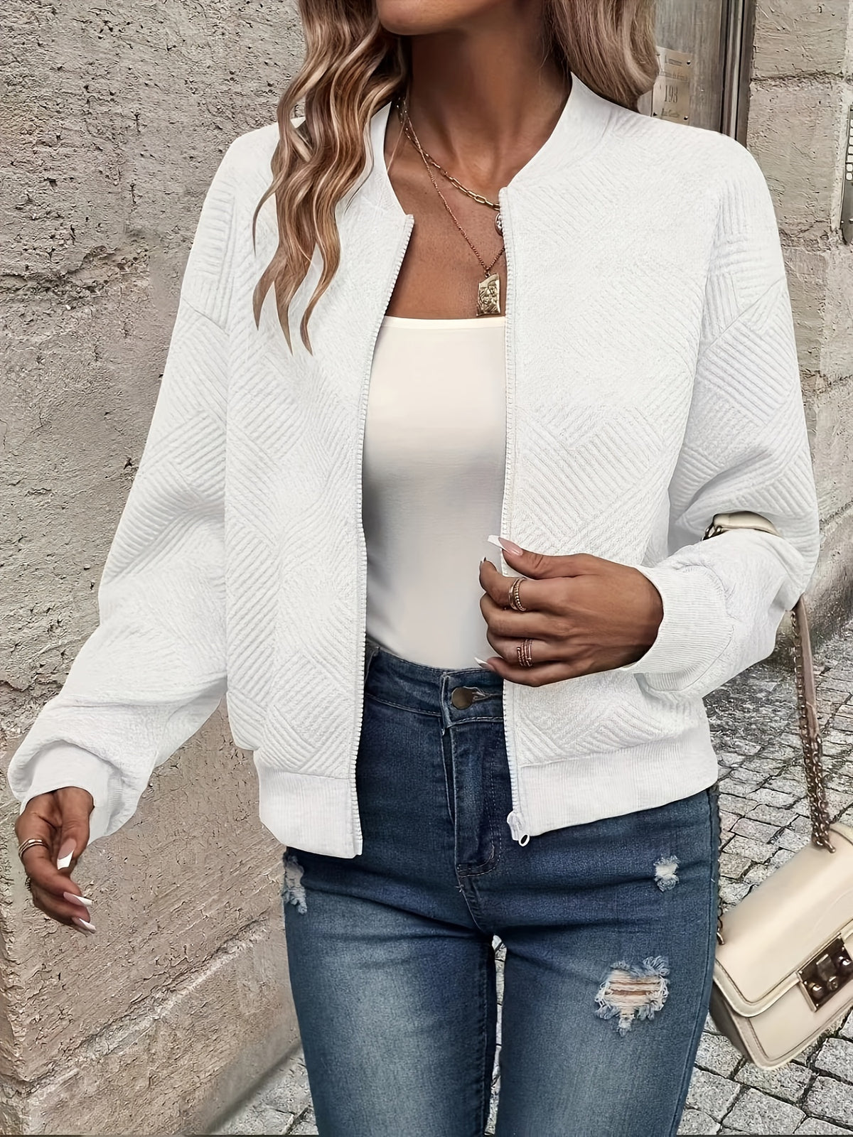 BEAUMONT NICE | VESTE ZIPPEE SOLIDE POUR FEMMES