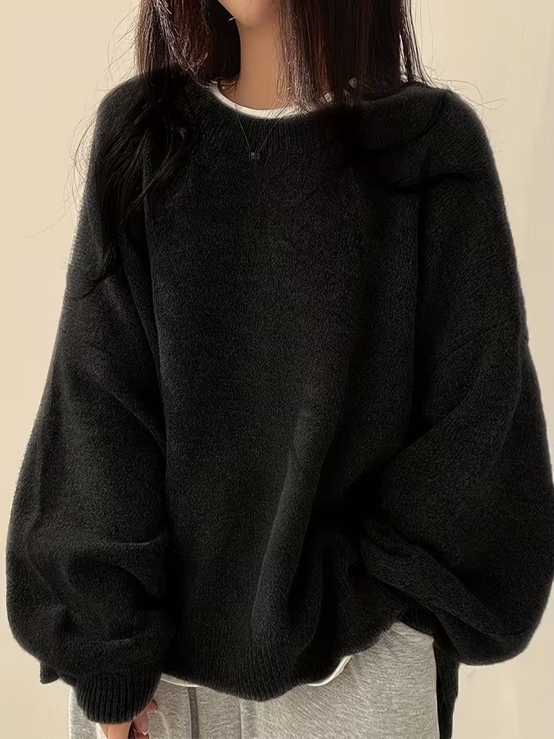 BEAUMONT NICE | PULL CLASSIQUE ÉPAULES TOMBANTES POUR FEMMES