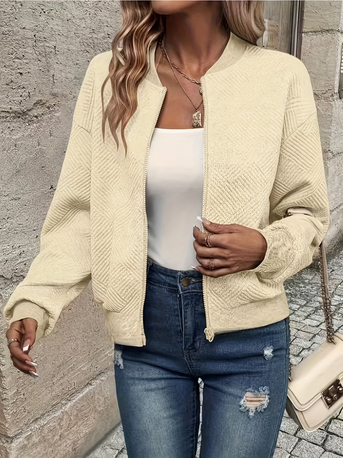 BEAUMONT NICE | VESTE ZIPPEE SOLIDE POUR FEMMES