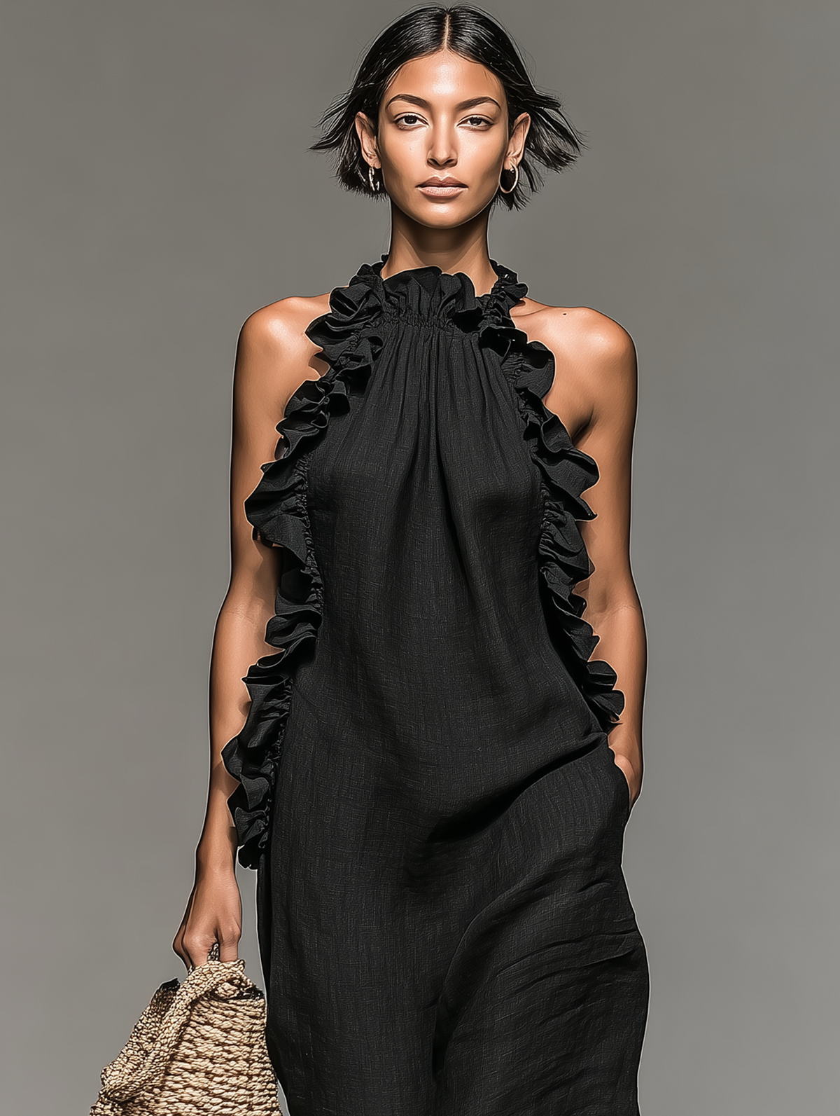 BEAUMONT NICE | ROBE MAXI VOLANTÉE POUR FEMMES