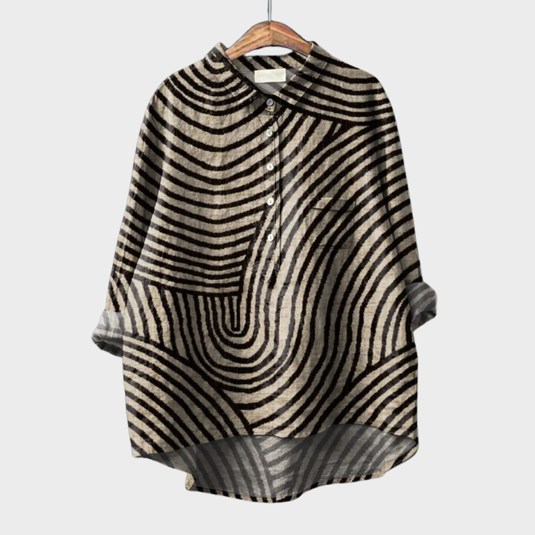 BEAUMONT NICE | BLOUSE MOTIF GRAPHIQUE POUR FEMMES