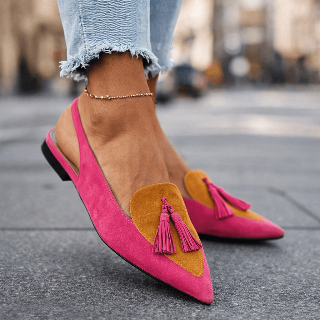 BEAUMONT NICE | SANDALES À BRIDES AVEC FRANGES POUR FEMMES
