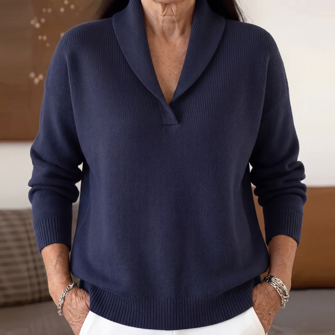 BEAUMONT NICE | PULL AMPLE À COL EN V POUR FEMMES