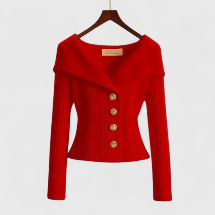 BEAUMONT NICE | GILET AJUSTÉ À COL LARGE POUR FEMMES