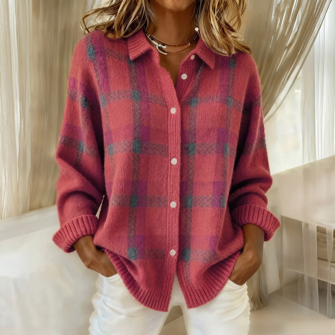 BEAUMONT NICE | GILET TRICOTÉ À COL POUR FEMMES