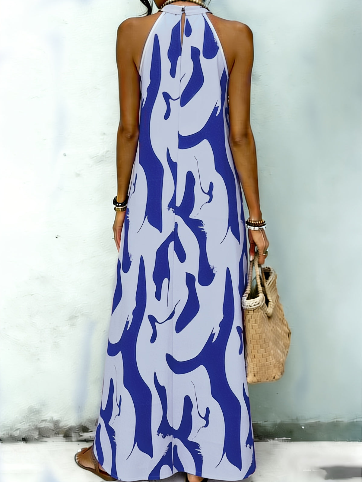 BEAUMONT NICE | ROBE MAXI HALTER CHIC POUR FEMMES