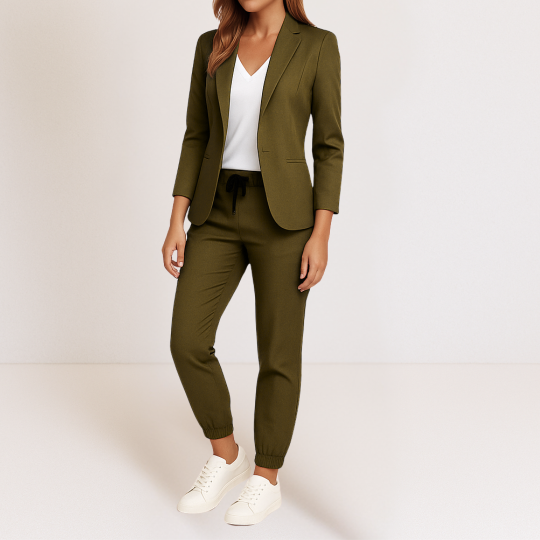 BEAUMONT NICE | ENSEMBLE COORDONNE BLAZER ET JOGGER SMART CLASSIC POUR FEMME