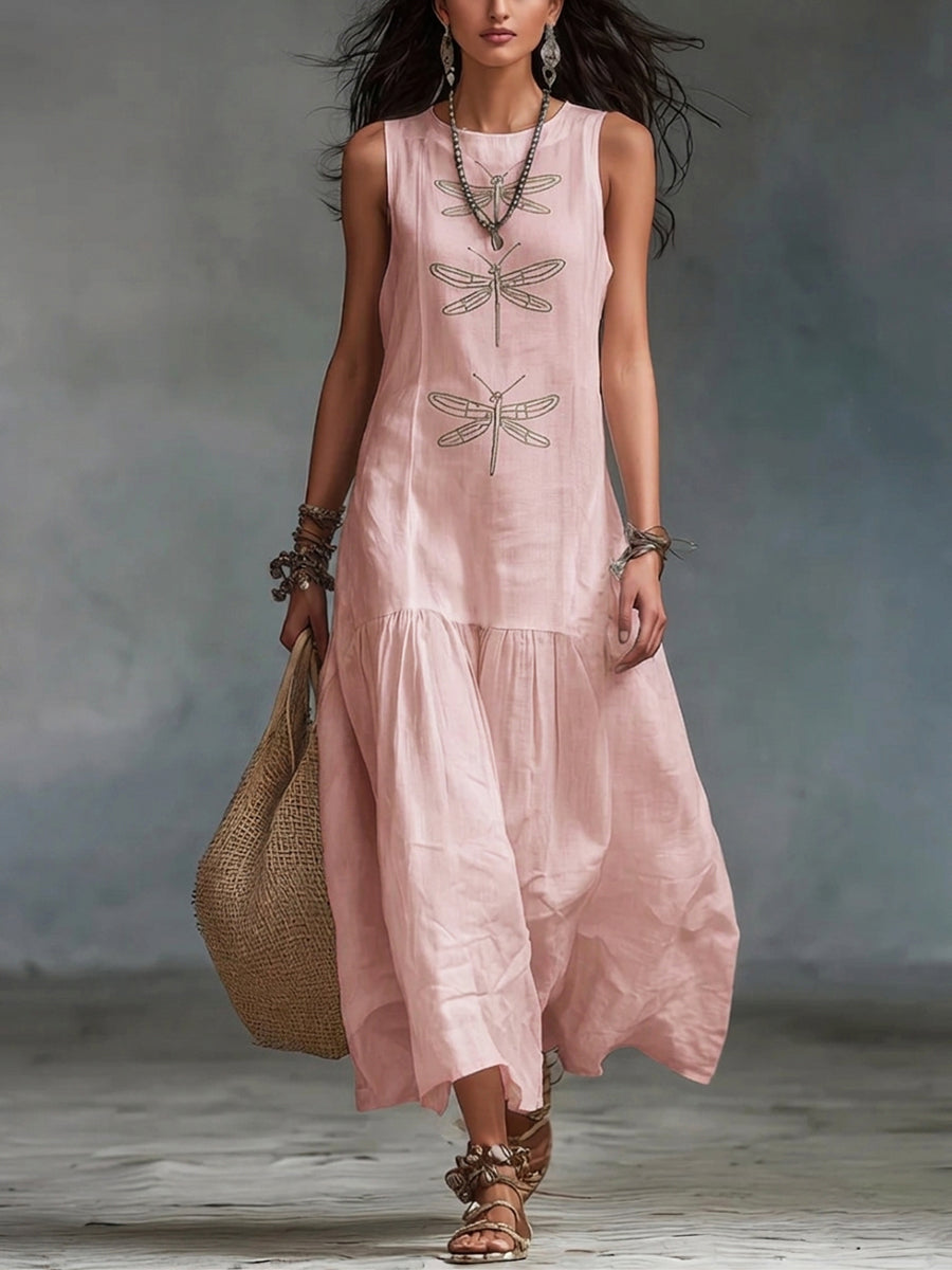 BEAUMONT NICE | CHIC ROBE MAXI SANS MANCHES POUR FEMMES