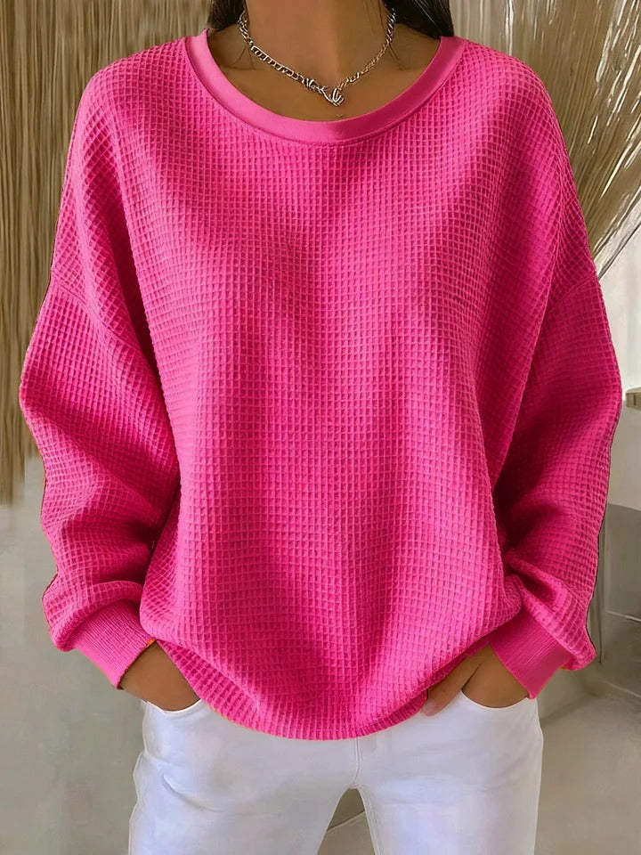 BEAUMONT NICE | PULL OVERSIZE EN MAILLE GAUFRÉE POUR FEMME