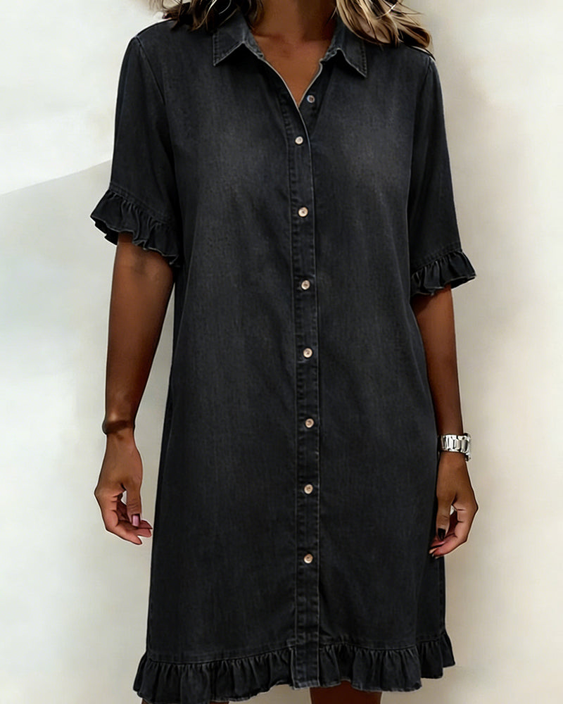 BEAUMONT NICE | ROBE MIDI EN DENIM MODERNE POUR FEMME