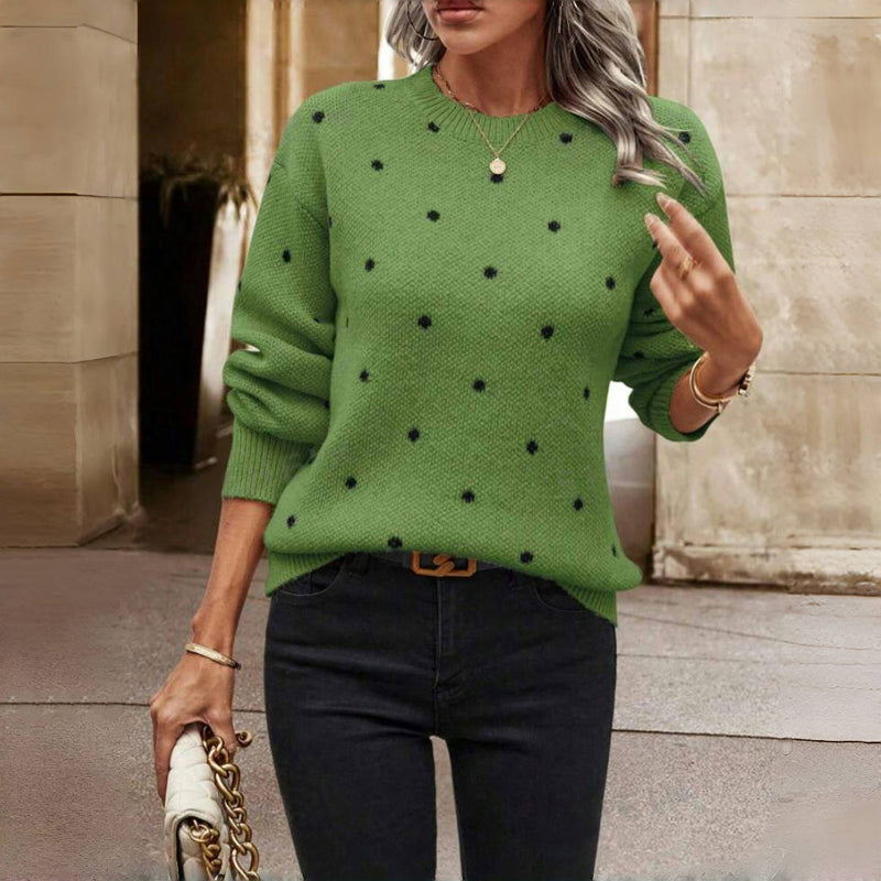 BEAUMONT NICE | PULL EN MAILLE À POIS POUR FEMME