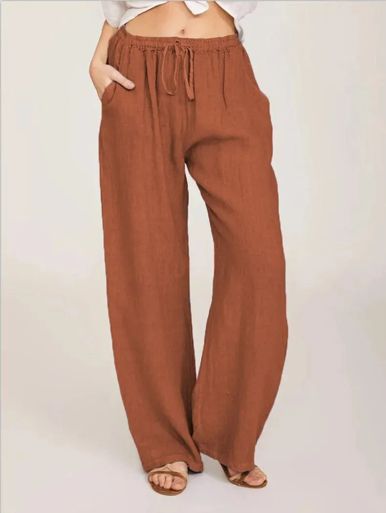 BEAUMONT NICE | PANTALONS CLASSIQUES À JAMBES LARGES POUR FEMMES