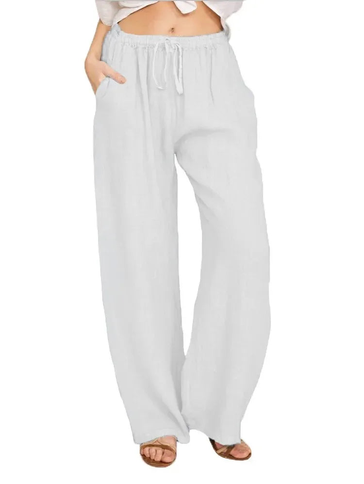 BEAUMONT NICE | PANTALONS CLASSIQUES À JAMBES LARGES POUR FEMMES