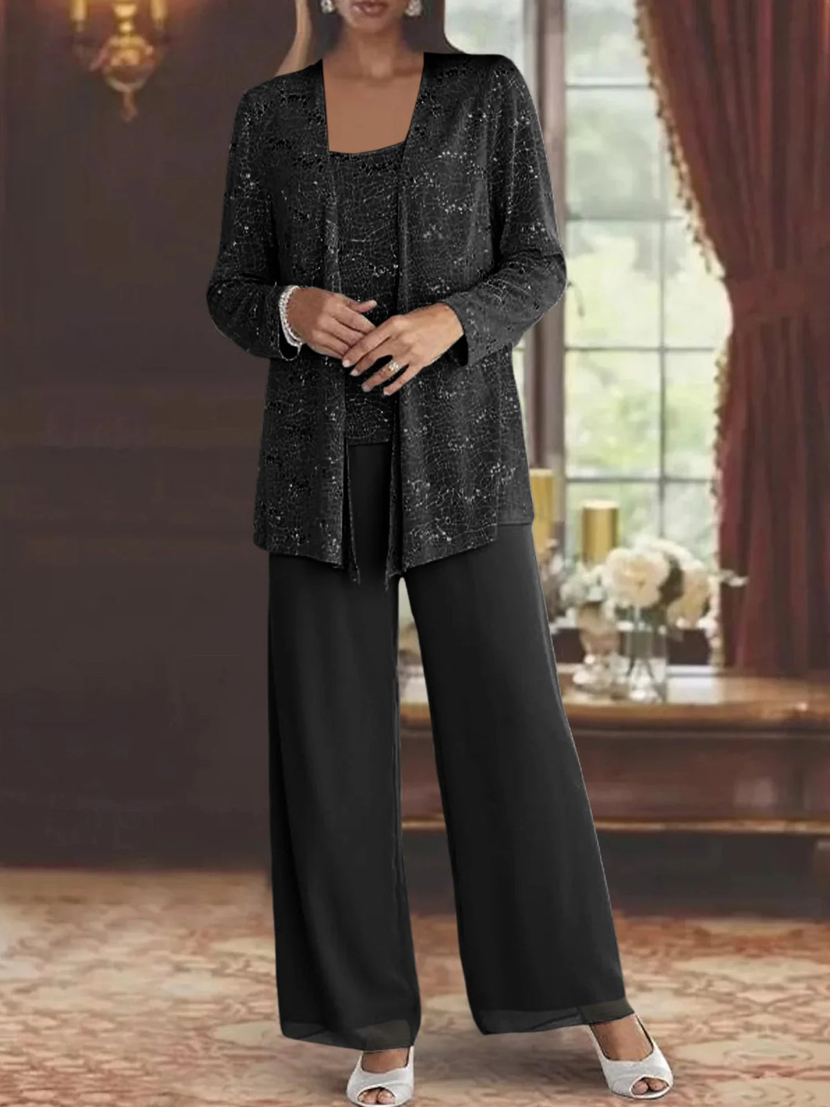 BEAUMONT NICE | ENSEMBLE PANTALON EN MOUSSELINE POUR FEMME