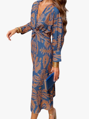 BEAUMONT NICE | ROBE MIDI IMPRIMÉE POUR FEMMES