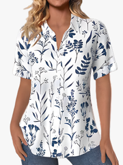 BEAUMONT NICE | BLOUSE IMPRIMÉE FEUILLES POUR FEMMES
