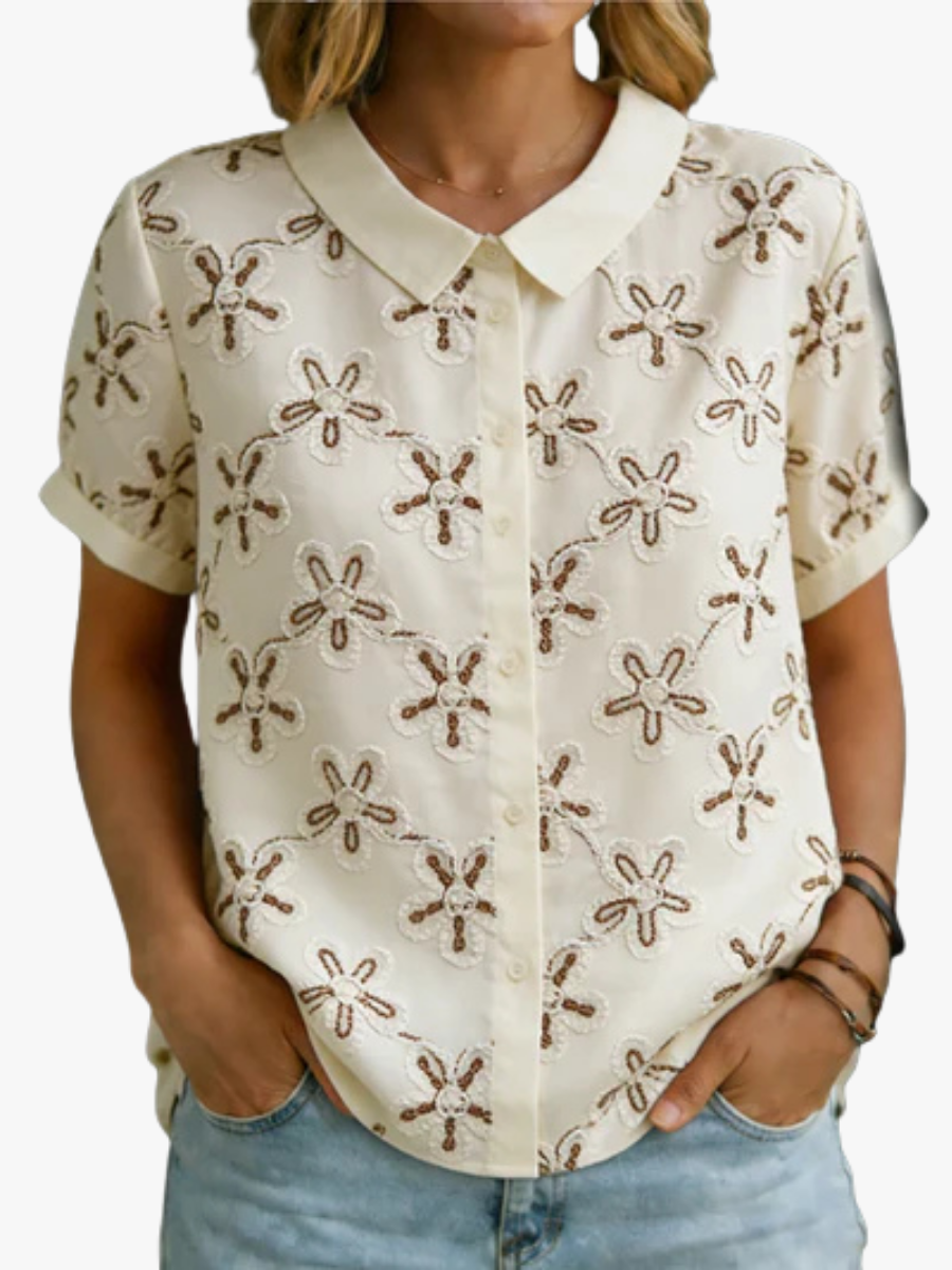 BEAUMONT NICE | BLOUSE COURTE BRODÉE POUR FEMMES