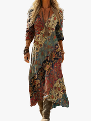 BEAUMONT NICE | ROBE IMPRIMÉE ETHNIQUE POUR FEMMES