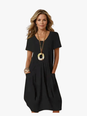 BEAUMONT NICE | ROBE MIDI FLUIDE POUR FEMMES