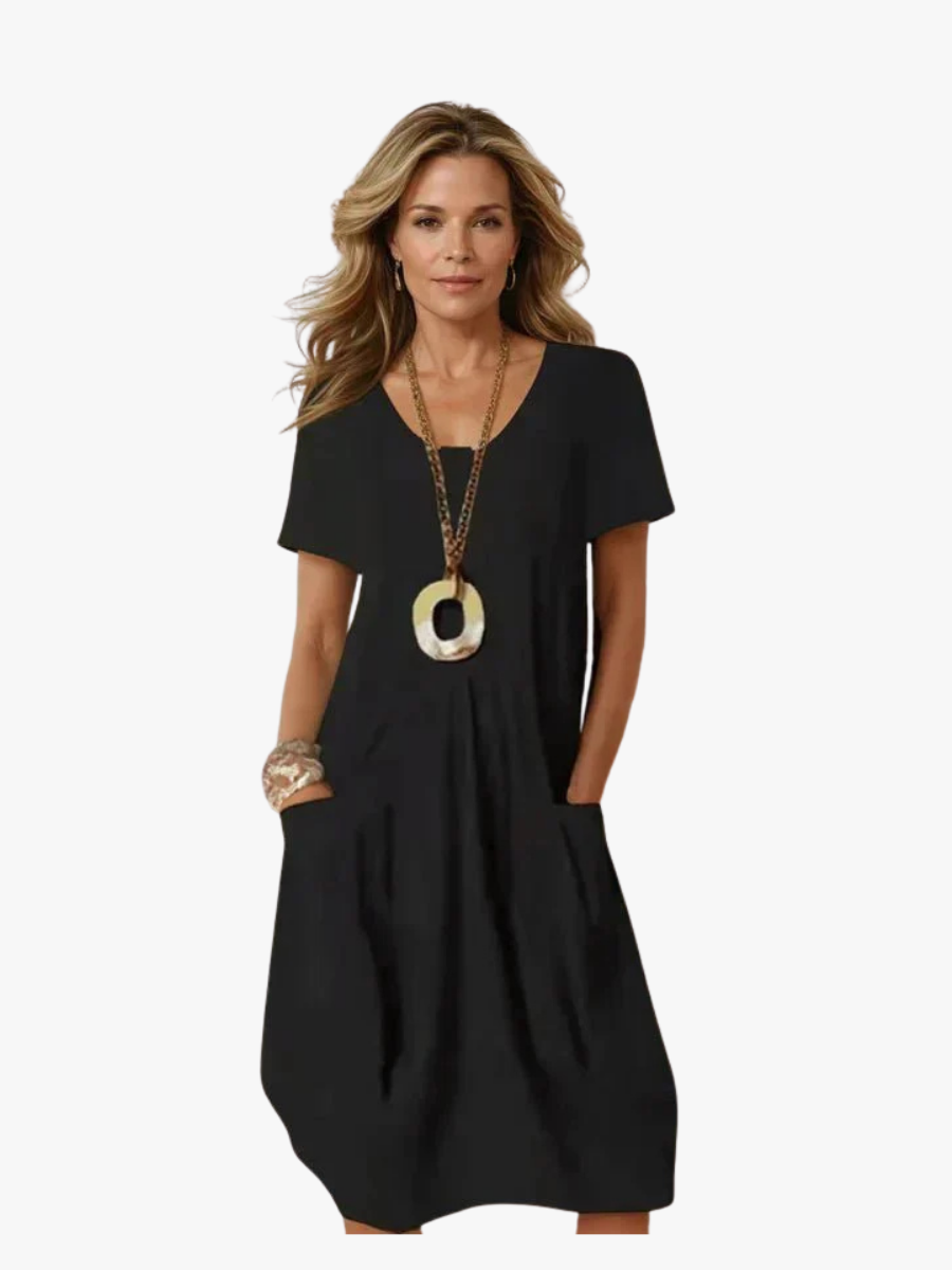 BEAUMONT NICE | ROBE MIDI FLUIDE POUR FEMMES