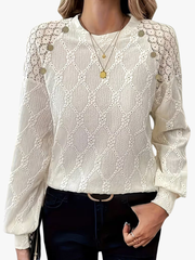 BEAUMONT NICE | BLOUSE TISSÉE COL ROND POUR FEMMES