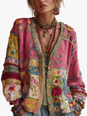 BEAUMONT NICE | GILET EN PATCHWORK FLORAL POUR FEMMES