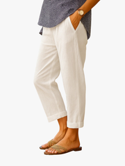 BEAUMONT NICE | PANTALON COUPE RELAXÉE EN LIN POUR FEMME