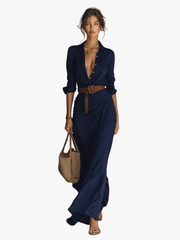 BEAUMONT NICE | ROBE MAXI À CEINTURE POUR FEMMES